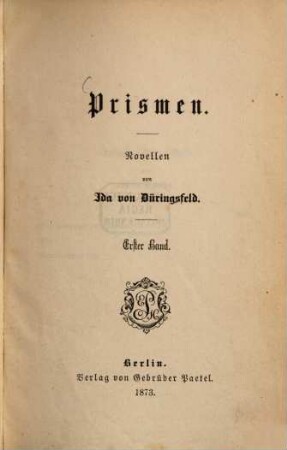 Prismen : Novellen, 1