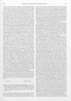 233-235 [Rezension] Taylor, Nicholas, Paul, Antioch and Jerusalem