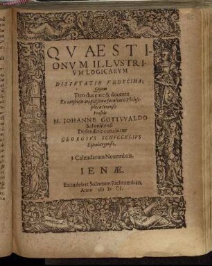 Quaestionum Illustrium Logicarum Disputatio Undecima