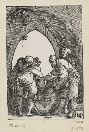 Grablegung Christi, Blatt 8 der Folge "Passion Christi"