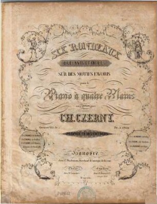 Six rondeaux brillants et faciles sur des motifs favoris : pour le piano à quatre mains ; Oeuvre 733, 1. Themes de Bellini