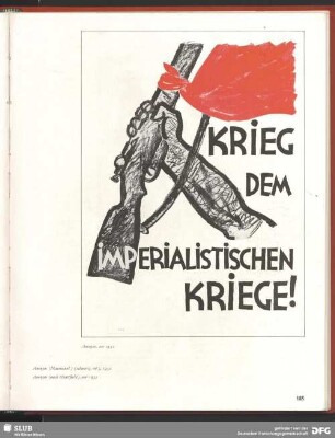 Krieg dem imperialistischen Kriege!