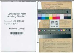Entnazifizierung Ludwig Huissen , geb. 28.03.1896 (Bankbeamter)