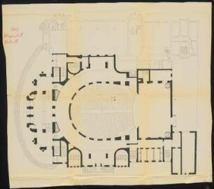 Thalia-Theater, Elberfeld: Grundriss 1:100