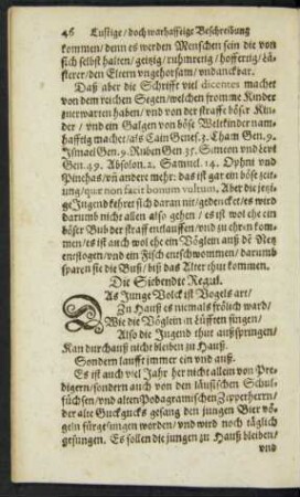 Die Siebendte Regul.