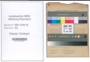 Entnazifizierung Christoph Wessel , geb. 29.05.1900 (Arbeiter)