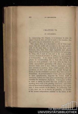 Chapter VI. On implements