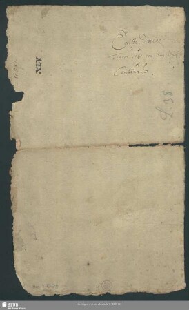 Stimmensatz [Schreiber: Stohr, J.?; u.a.]