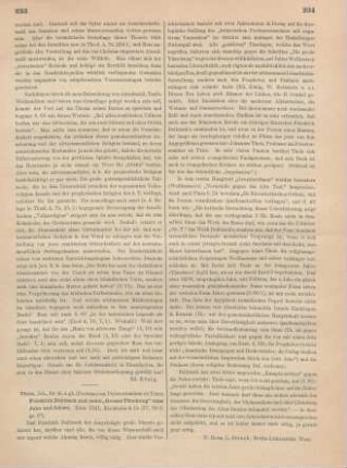 233-234 [Rezension] Theis, Johannes, Friedrich Delitzsch und seine "Grosse Täuschung" oder Jaho und Jahwe