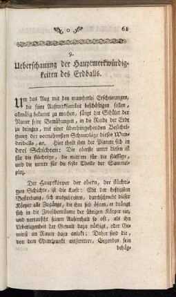 9. Ueberschauung der Hauptmerkwürdigkeiten des Erdballs