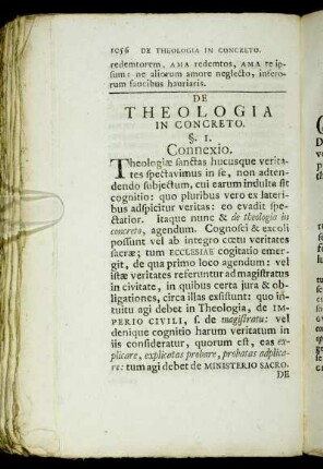 De Theologia in concreto.