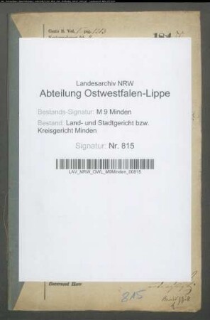 Sonstige: Hülsemann, Heinrich Ferdinand Gerhard; Sonstige: Hülsemann, Sophie Dorothea, geb. Lange: