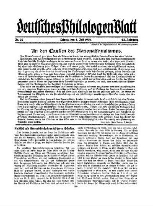 An den Quellen des Nationalsozialismus