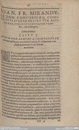 IOAN. FR. MIRANDULAE DOM. CONCORDIAE Q. COMITIS, OPUS AUREUM DE AURO TUM AESTIMANDO, TUM CONFICIENDO, TUM UTENDO, ad coniugem.