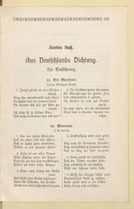 Zweites Buch. Aus Deutschlands Dichtung