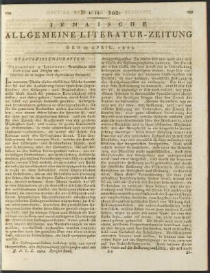 Num. 102. Den 28. April 1804