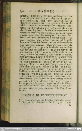Exemple De Désintéressement