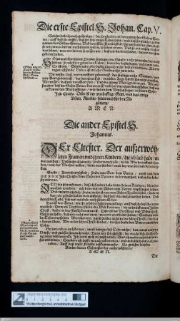 Die ander Epistel S. Johannis