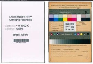 Entnazifizierung Georg Brock, geb. 24.07.1897 (Mechaniker)