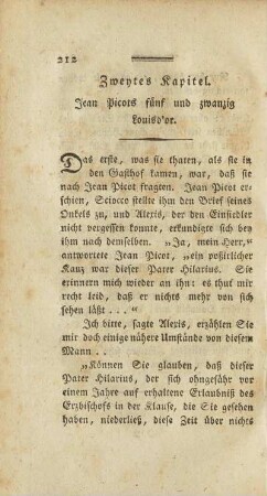 Zweytes Kapitel. Jean Picots fünf und zwanzig Louisd`or