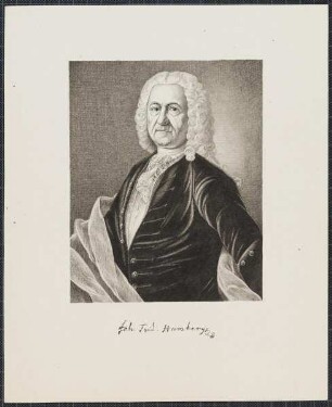 Icones Professorum Marpurgensium — Bildnis des Johann Friedrich Hombergk zu Vach (1673-1748)