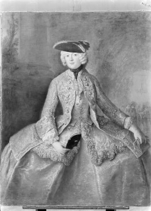 Prinzessin Amalie (1723-1787), Schwester Friedrichs des Großen, als Amazone