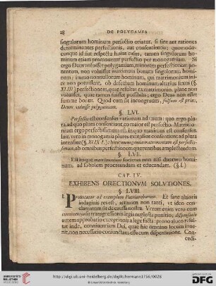 Cap. IV: Exhibens obiectionum solutiones