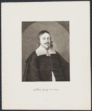 Icones Professorum Marpurgensium — Bildnis des Johann Georg Crocius (1629-1674)