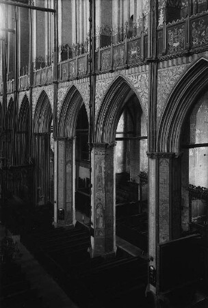 Stralsund. St.-Nikolai-Kirche, südliche Hochwand des Langhauses