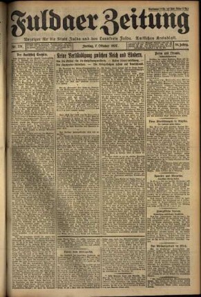 Ausgabe vom Freitag, den 07. Oktober 1927.