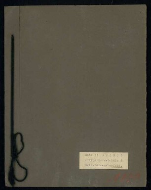 Reichs-Ehrenhain, Bad Berka: Erläuterungsbericht, 6 S.