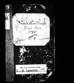Gerichtshandelsbuch von Neudörfel (bei Glashütte)