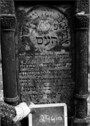 Grabstein 244 [Nir S. 162 Nr. 15.18]: Grabstein 244 (Detailaufnahme) [Nir S. 162 Nr. 15.18]