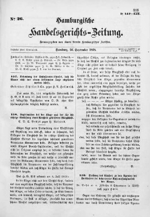 No. 26. 26. September 1868