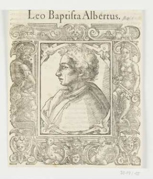 Bildnis Leon Battista Alberti, aus: Paolo Giovio, "Elogia", Basel 1577