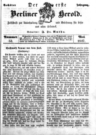 Nummer 53, Mai 1847