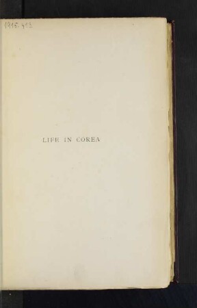 Life in Corea