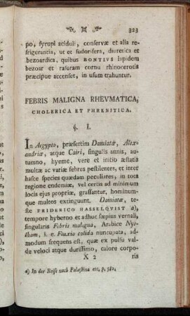 Febris Maligna Rheumatica, Cholerica Et Phrenitica.