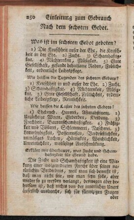 Nach dem sechsten Gebot.
