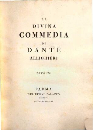 La divina Commedia, 3