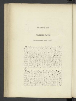 Chapitre XIII. Forme Des Nappes