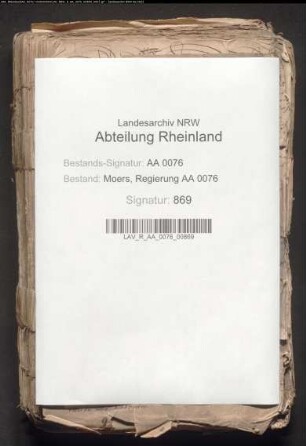 Edikte und Verordnungen für das Justiz-Departement der Regierung zu Moers