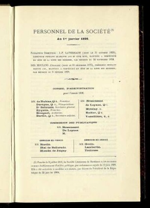 Personnel De La Société