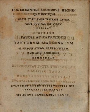 Specimen observationum ad ilustranda quaedam Codicis sacri loca