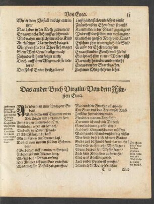Das ander Buch Vergilii/ Von dem Fürsten Enea.