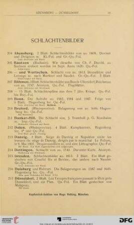 Schlachtenbilder (Nr. 204 - 275)