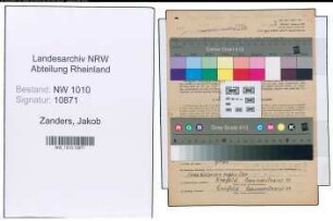 Entnazifizierung Jakob Zanders , geb. 17.05.1886 (Anstreicher)