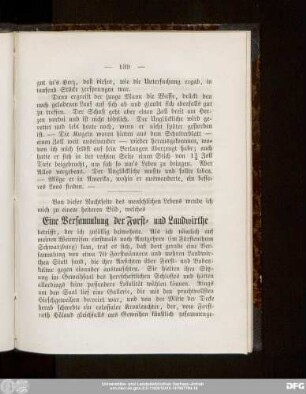 Eine Versammlung der Forst- und Landwirthe