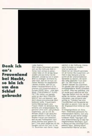 Denk ich an´s Frauenland bei Nacht, so bin ich um den Schlaf gebracht