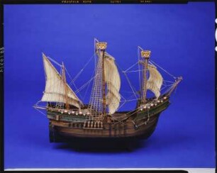 Vollmodell einer deutschen Holk, um 1470, Maßstab 1:50